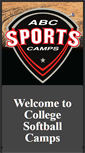 Mobile Screenshot of collegesoftballcamps.com